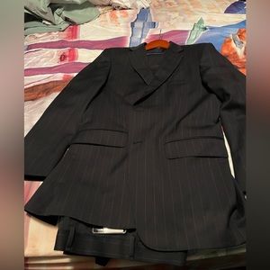 Palm Beach Men's Braxton Suit - Navy Stripe 40L/W34